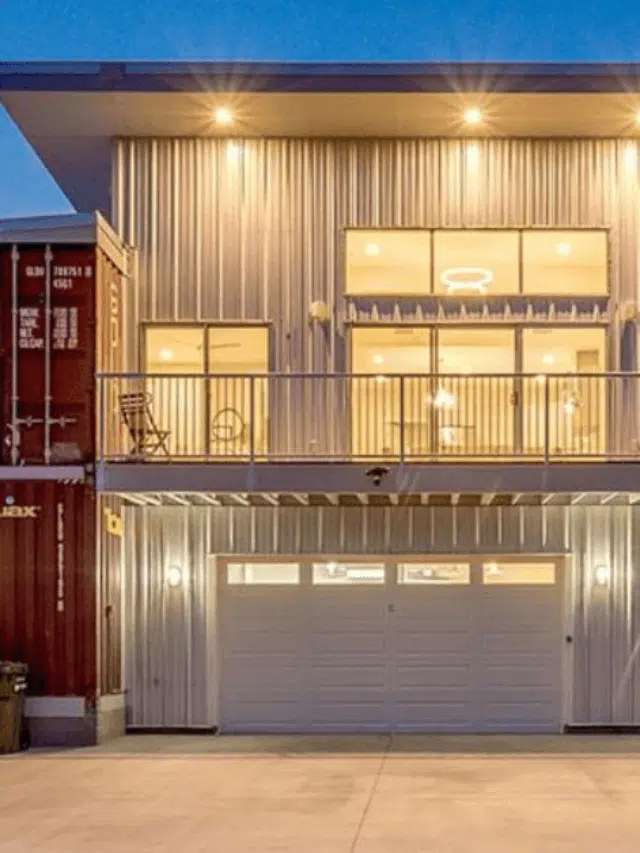 A modern container house nestled in nature, showcasing sustainable and innovative architecture. A modern container house nestled in nature, showcasing sustainable and innovative architecture.